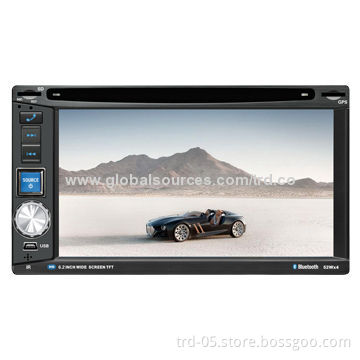 Double DIN Car Stereo Player, without GPS Function, Supports USB, SD, MMC Memory